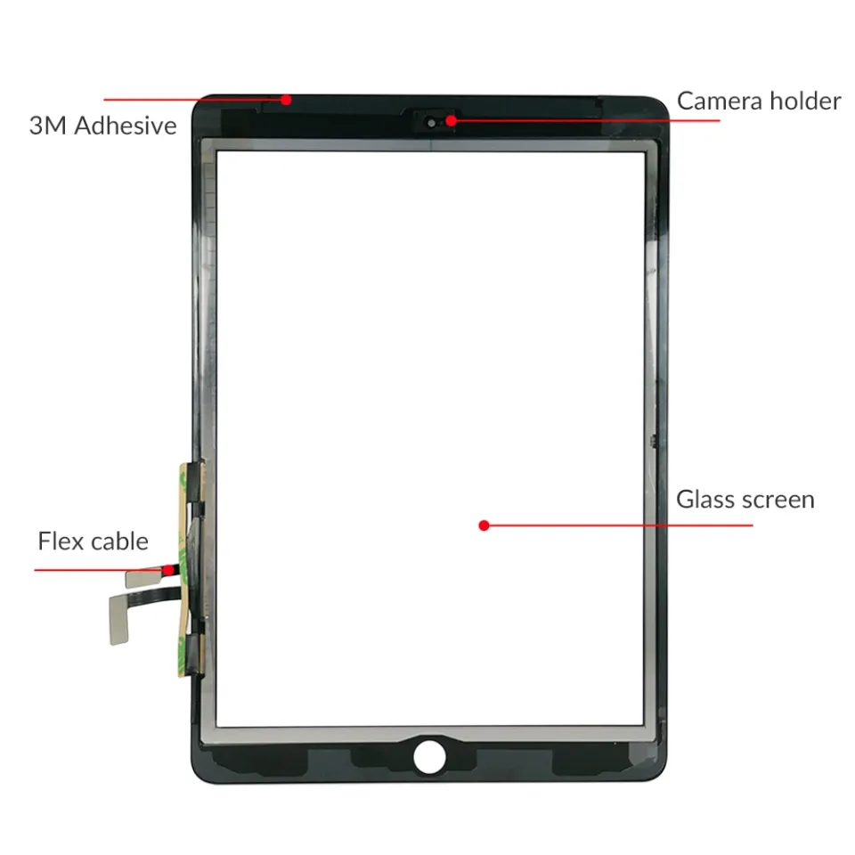 Replacement Touch Screen Glass Digitizer For IPad Air 1st Gen A1474 A1475 A1476