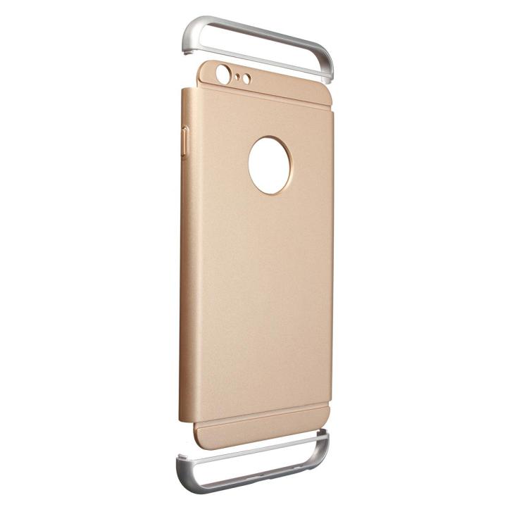 i6%206S%204.7/%20Plus%205.5%20Original%20Brand%201:1%20Slim%20Back%20Hard%20Armor%20Case%20for%20Apple%20iphone%206%206S%20/Plus%20Shockproof%20Matte%20Cover%20Logo%20Hole%20-%20Gold%20-%20Image%202