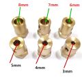 Flange Hex - Short / Long Copper Brass DC Motor Coupling Shaft Rod Mounting 2mm 3mm 4mm 5mm 6mm 8mm 10mm 12mm Coupler Robot Wheel Connector [1unit only]. 