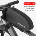 ROCKBROS Bicycle Bags Waterproof Cycling Top Front Tube Frame Bag Large Capacity MTB Road Bicycle Pannier Black Bike Accessories. 