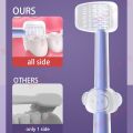 Babylove 3 in 1 Berus Qigi Tongue Brush Newborn Soft Silicone Oral Cleaner Baby for 0 18 Months Children's Toothbrush. 