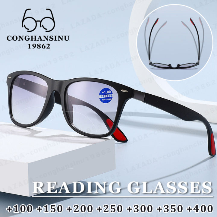 【Look Far & Near】Dual-use Progressive Multiple Focus Reading For Women Presbyopic Glasses UV Protection Sunglasses With Grade +100 To +400
