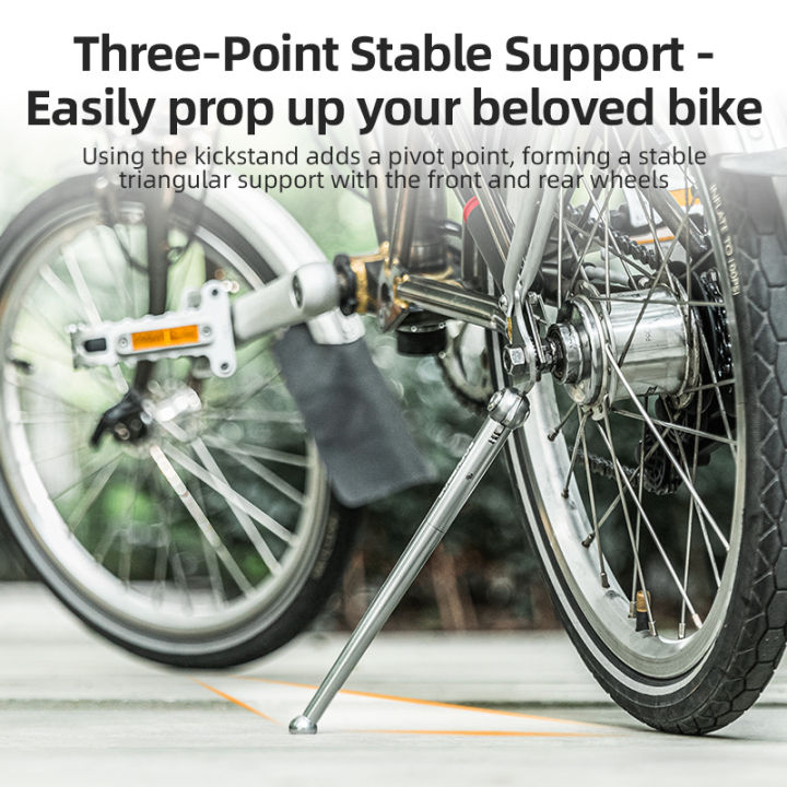 ROCKBROS%20Bicycle%20Kickstand%20Aluminum%20Alloy%20Bike%20Stand%20for%2016%20Inch%20Folding%20Bikes%20Brompton%20-%20Image%204