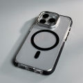 Vorix Sanptoch For Magsafe Invisible Stand Phone Case For iPhone 15 / 14 / 13 / 12 Pro Max Clear Shockproof Bumper Cover For iPhone 15 Pro Transparent Protection Casing With Camera Lens Holder. 