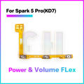 Power Volume button flex For Infinix Tecno Spark 3 4 5 6 Air Pro Lite Go Switch ON OFF Key Mute Button Ribbon Flex Cable. 