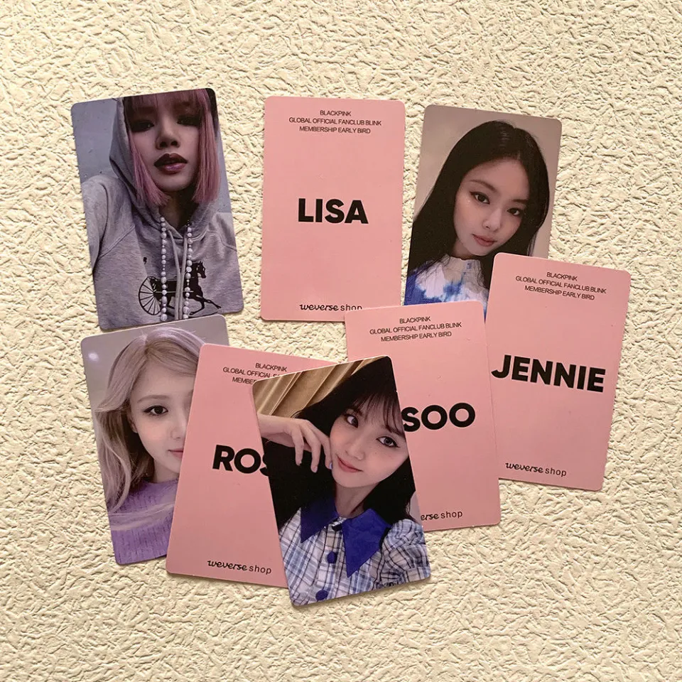 BLACKPINK Early Bird Photo Cards Fan Club Blink Lomo Cards Lisa