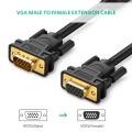 UGREEN VG103 VGA Extension Cable 1080P VGA Male to Female Video Adapter Cables with Ferrite Cores for Laptop PC Projector HDTV - 1M - 2M. 