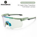 ROCKBROS Cycling Glasses Photochromic Polarized Lens Windproof Anti-UV Bicycle Goggles for Men and Bike Accessories. 