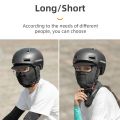ROCKBROS Cycling Face Mask Ice Silk Sun Protection Motorcycle Face Cover Breathable Breathable Scarf with Glasses Hole Unisex Quick-Drying Cycling Washable Mask. 