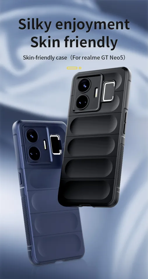 GOKEN Cover per Realme GT2 / Realme GT Neo 2, Silicone TPU/PC Dual Layer Hybrid