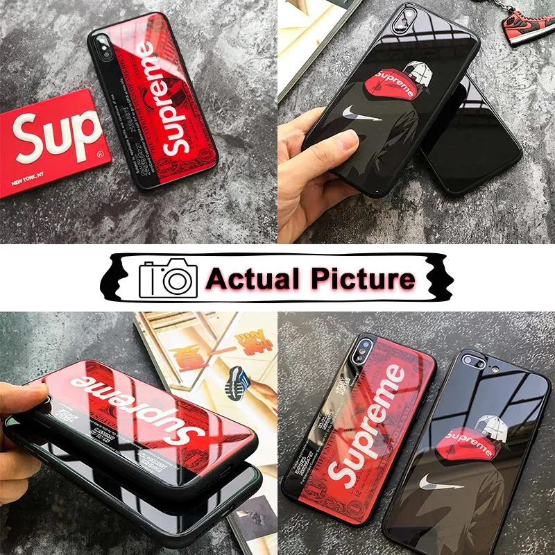 Supreme Phone Cover for Iphone 14 Pro Max Tempered Glass Protector