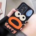 For MeiZu 18 Pro Back Cover Case Fashion Cartoon Mouth Soft Silicone Shockproof Camera Lens Protector Phone Cases. 
