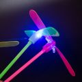 Classic Nostalgia LED Toy Hand Rub Dragoy Stick Helicopter Bamboo Mainan Kipas Terbang Flying Wheel. 