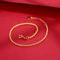 Rantai Bet Tulen Bangkok Cop Viral Murah Emas Lelong Tangan Lelaki Bracelet for Women Korea Gelang Kaki Perempuan Gold 916 Original Malaysia. 