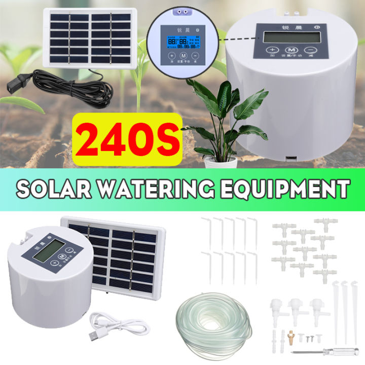 Solar Energy Timer Micro Automatic Tools DIY Drip Irrigation Sprinkler ...