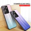 For Y03T Y28S Y03 03Y Y 03 Vivo Y28 Y100 VivoY03 2024 4G 5G Phone Tempered Glass TPU Gradient Painted Anti Scratch Shockproof CaseShockproof Matte Soft Silicone Back Cover Casing. 