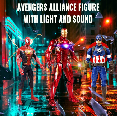 30cm SuperHero Iron Man Avengers Action Figure Toys Endgame HulkBuster Captain America Spiderman boy toy