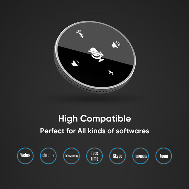 Desktop%20USB%20Conference%20Speakerphone%20Microphone%20Built-in%20Speaker%20360%C2%B0%20Omnidirectional%20PC%20Computer%20Condenser%20Mic%20with%20Mute%20Function%20Volume%20Adjustment%20Plug%20&%20Play%20Compatible%20with%20Windows%20Mac%20-%20Image%208