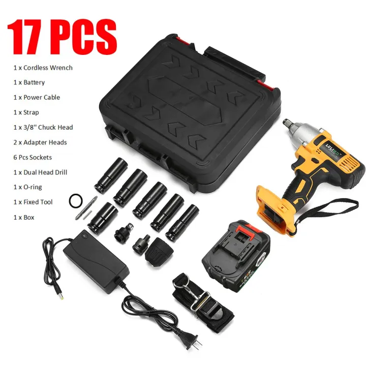 98VF%20Cordless%20Highquality%20Impact%20Wrench%20Drill%201/2''%20Drive%20LED%20Light%20+12800mAh%20Li-on%20Battery%20-%2098vf%2012800ma%20-%20Image%204