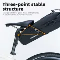 ROCKBROS Bicycle Bag Waterproof 3L Capacity Stable Saddle Bag for MTB Road Bike Bike Accessories. 
