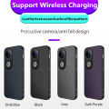 lthmy for Vivo V50 Lite 5G Carbon Fiber Magnetic Leather Pattern Phone Case Casing for Shockproof Back Hard Cover.
