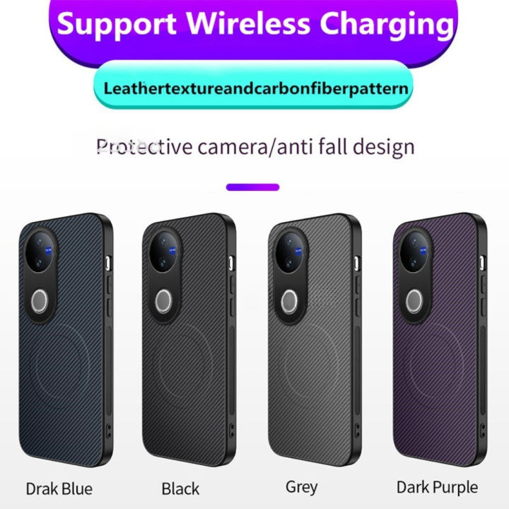 lthmy%20for%20Vivo%20V50%20Lite%205G%20Carbon%20Fiber%20Magnetic%20Leather%20Pattern%20Phone%20Case%20Casing%20for%20Shockproof%20Back%20Hard%20Cover%20-%20Image%204