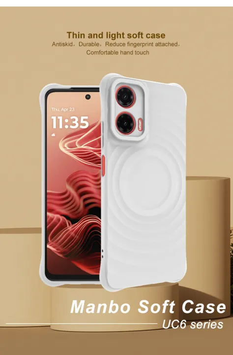 For%20Motorola%20Moto%20G35%205G%20Case%20Manbo%20UC-6%20Matte%20Finish%20Camera%20Protection%20Shockproof%20Back%20Cover%20Casing%20-%20Image%202
