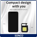 lampu suluh Multifunctional USB Rechargeable COB Chargeable Flashlight Work Lamp Mini Keychain LED Light. 
