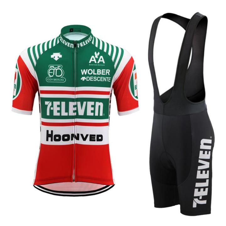Factory%20Stock%20Factory%20Direct%20Men%20Cycling%20jersey%20Set%207-11%20retro%20men%207/11%20seven%20eleven%20bike%20clothing%20wear%20road%20mtb%20Mountain%20team%20racing%20red%20green%20mountain%20bicycle%20shirt%20-%20Image%202