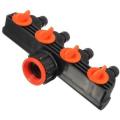 Garden Four Way Valve Hose Splitter Water Home Pipe Connector accommodator G1/2" G3/4" G1 -. 