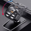 【Footprint】 80W 12/24V QC3.0 Dual USB Car Charger Lighter Adapter Car Lighter Socket Splitter 5 In 1 With Type-C Charger. 
