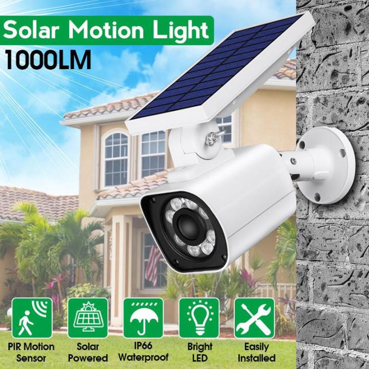 Cctv Using Sensor Light Solar Powered Motion Sensor 8 LED Lights Furniture Dummy CCTV Security ...