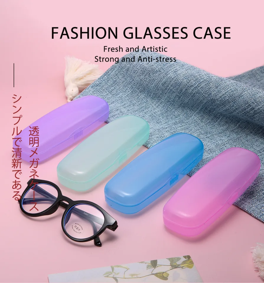 Hard plastic glasses case on sale