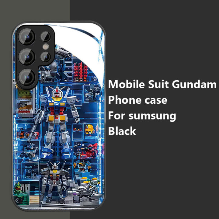 Mobile Suit am Phone case For Samsung, Galaxy S24 Ultra S24+ S23Ultra S23FE S22Ultra Glass Anti-slip design A55/A54/A53/A52/A34