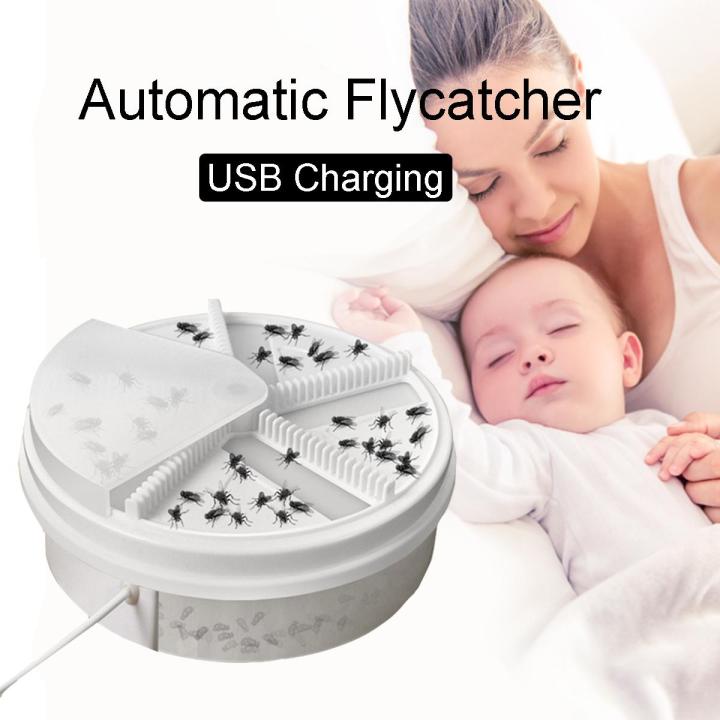 Automatic Flycatcher New Electric Rechargeable Fly Trap Pest Device ...