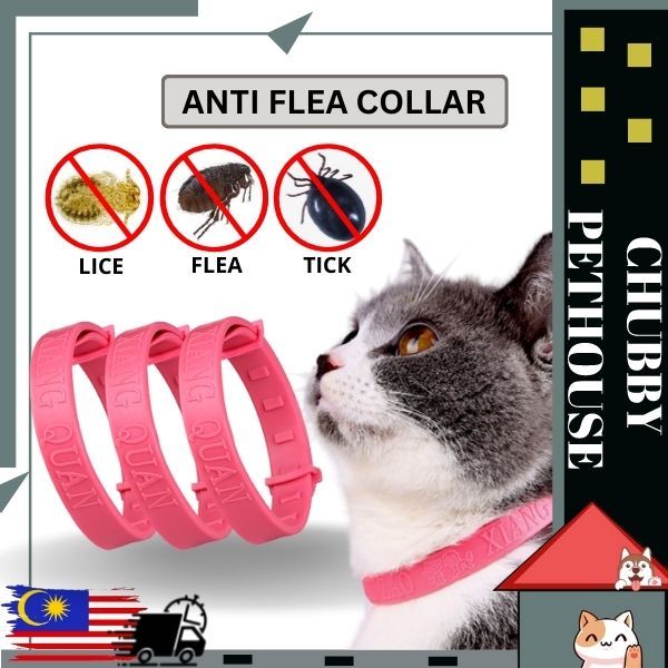 ADJUSTIBLE FLEA COLLAR LICE MITES COLAR PREVENTION AGAINST BOLEH LARAS