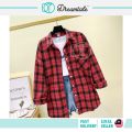 Dreamtale Women Checkers Casual Shirt Button Long Sleeve Blouse Top WCO088. 