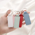 St.kunkka 1Pcs PU Leather Keychain Colorful Elegant Keychain Making for DIY Keychain Souvenirs. 