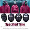 costume Cosplay black · Play Korean netflix Guard 1 Plastic Squid Game Masked Man Mask Halloween Masquerade Prop Lee Jung Jae Same Style. 