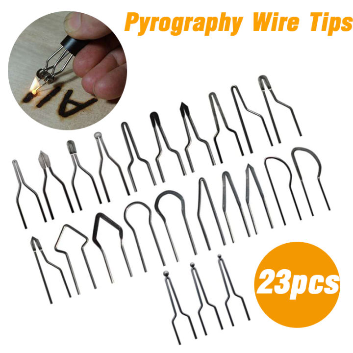 Pyurography Tools 23PC Pyrography Best Wire Tips for Tools DIY 30-50W Pyrography Machine ...