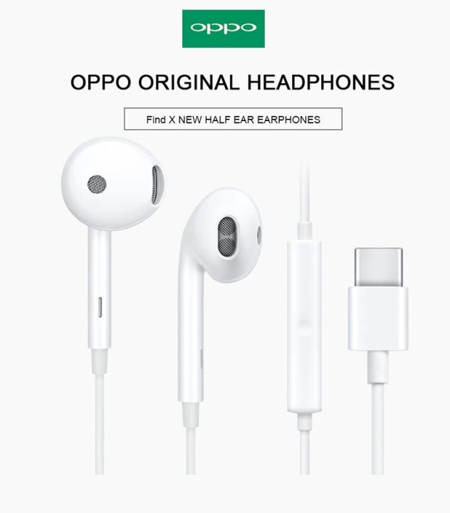 MH Type C Earphone Original Oppo Headset Type C Interface For R R Reno FindX