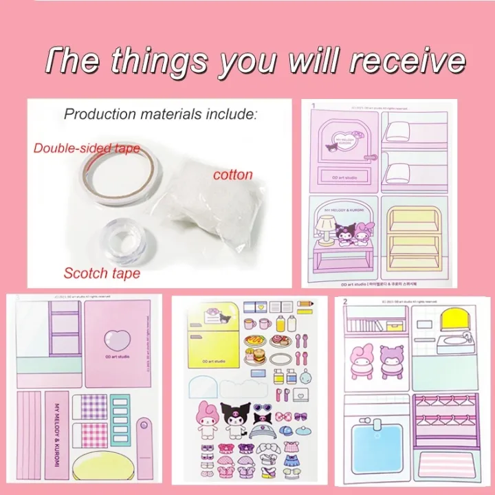 %E3%80%90Clearance%20Markdowns%E3%80%91%20Sanrio%20Melody%20Cinnamoroll%20Kuromi's%20Halloween%20Candy%20Dress%20Up%20Party%20diy%20Quiet%20Book%20Girl's%20Paper%20Doll%20-%20Image%209