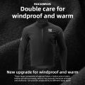 ROCKBROS Men's Cycling Windproof Fleece Jacket Autumn Winter Windproof MTB Road Bike Top Long Sleeves Warm Sport Coat With 2 Widened Pockets Bicycle Clothing. 