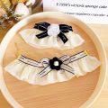 Zhongku Pet Bib Letter Ribbon Collar Camellia Flower Bow Necklaces Decorative Bibs. 