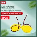 1 4pcs ML1220 ML 3V Lithium Rechargeable Battery 1220 CMOS RTC Coin Cells For Motherboard Alarm Calculator Watch Flashlight. 