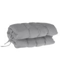 50INCH Deck Chair Cushion Garden Bench High Back Chaise Lounger Rocking Pad-Grey. 