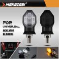 Universal Pairs Motorcycle Turn Signal Light LED Front LED Amber Indicators 12V Fit for HONDA VARIO150 Wave Alpha Winner Wave 125i RS150R BeAT. 