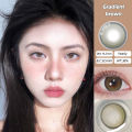 Mrs.H Big Eyes Brown Grey Colored Doll Eye Contact Lenses soft lens 14.2-14.5mm. 