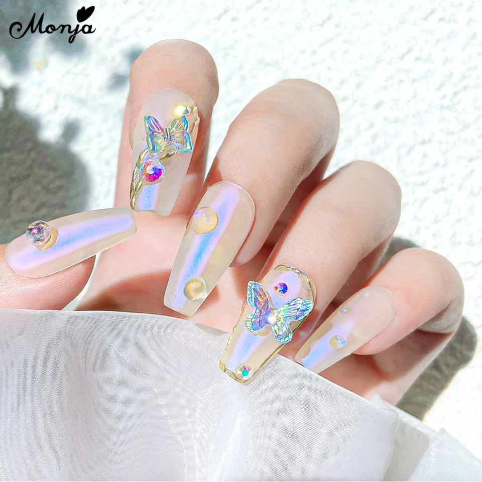 Butterfly Wings 3D Embellished Nails