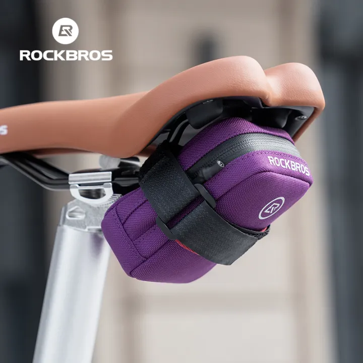 ROCKBROS Bicycle Tail bag Lightweight Secure Colorful Fashion Convenient Saddle Bag High Adaptability Silk Zipper MTB Road Bike Cycling Equipment
